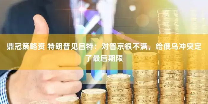 鼎冠策略资 特朗普见吕特：对普京很不满，给俄乌冲突定了最后期限