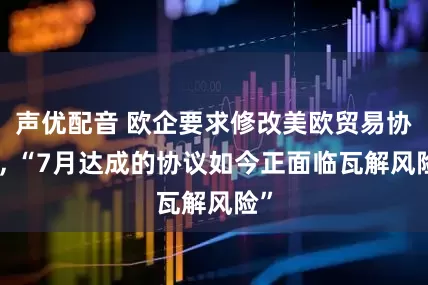 声优配音 欧企要求修改美欧贸易协议, “7月达成的协议如今正面临瓦解风险”